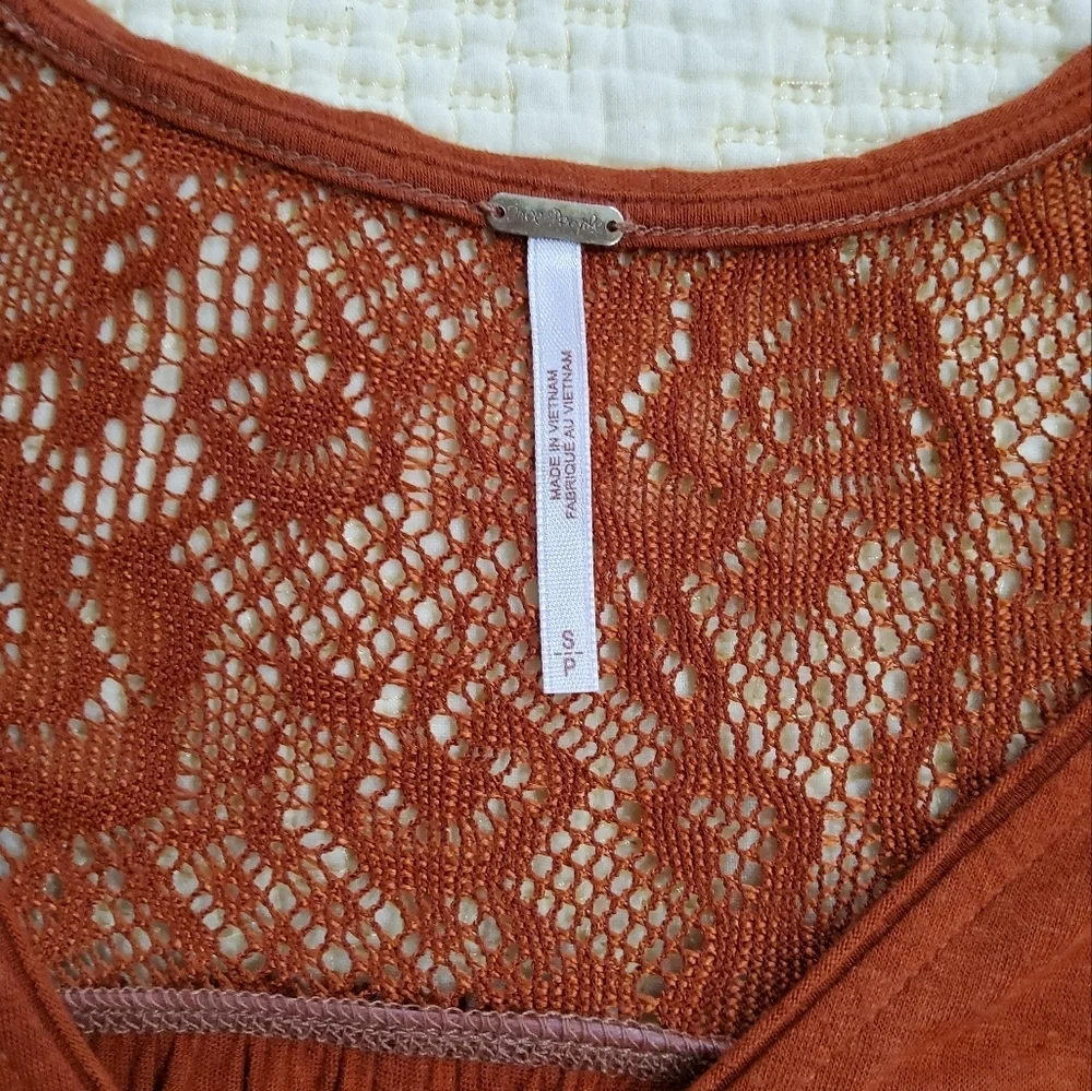 Free People Moonlight Romantic Drop Waist Tunic Size S